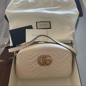 Gucci Small GG 2.0 Matelesse Leather Camera Bag